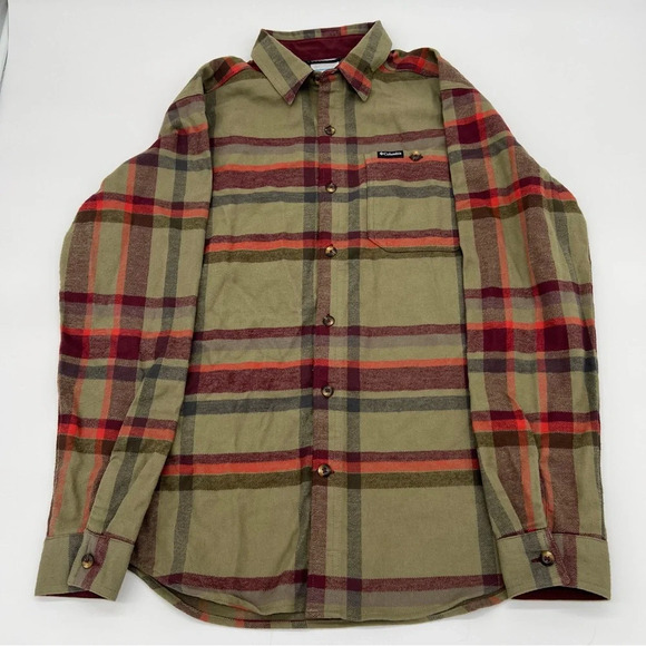 Columbia Men’s Flannel Plaid Button-Up Shirt - Size Small - Picture 1 of 6